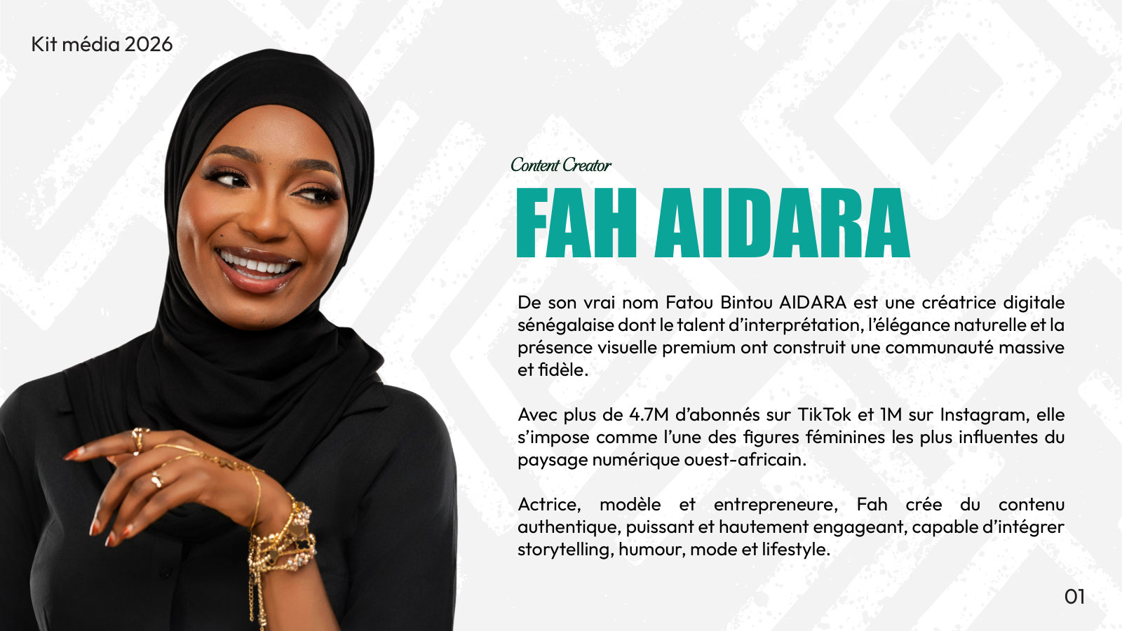 Page de présentation · Fah Aidara