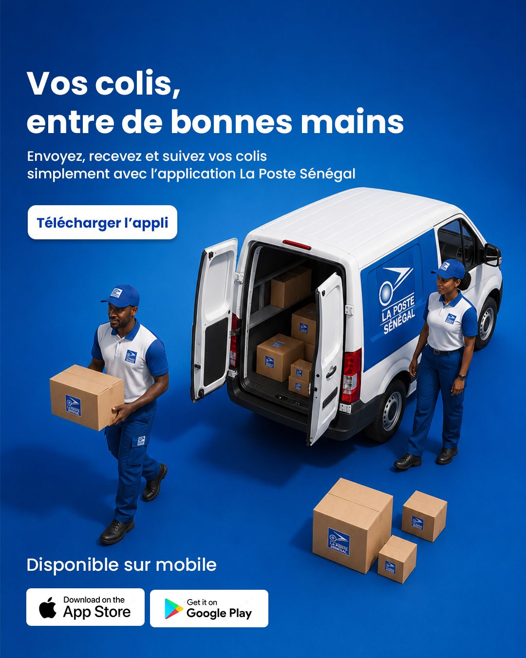 Campagne : envoi et suivi de colis · La Poste Sénégal