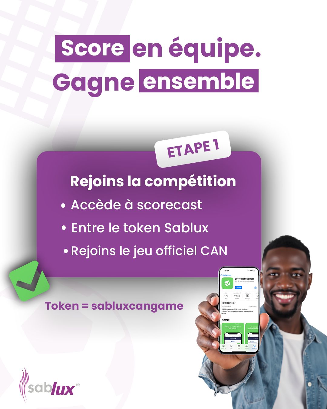Étape 3, pronostiquer les matchs · Sablux