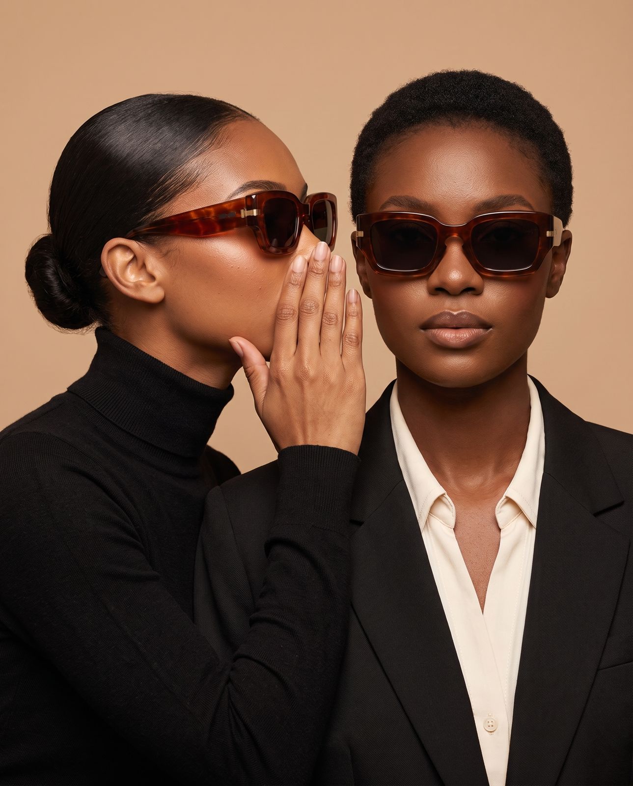 Campagne lunettes, studio · Shooting Assisté par IA