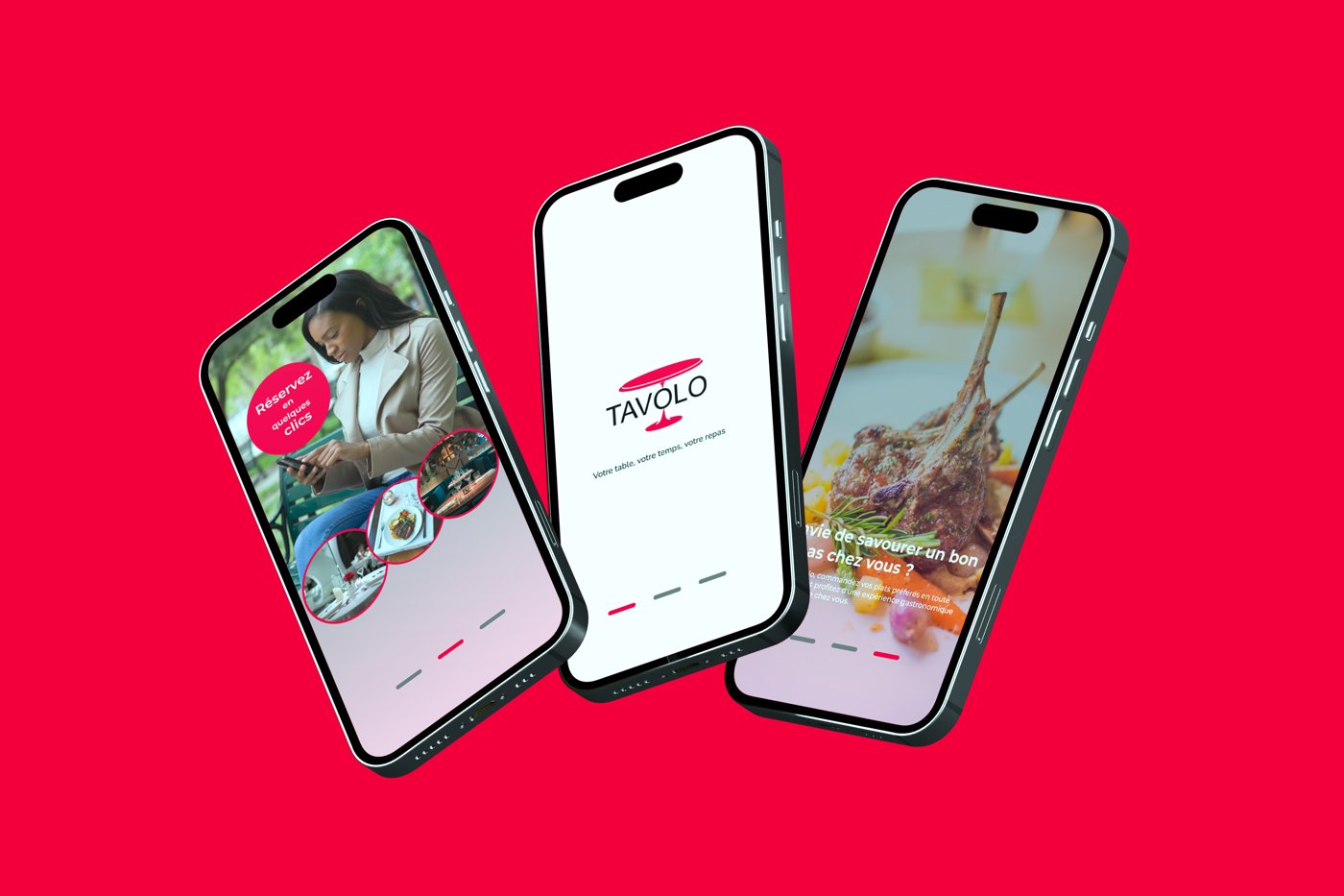 Écrans de l'application · Tavolo